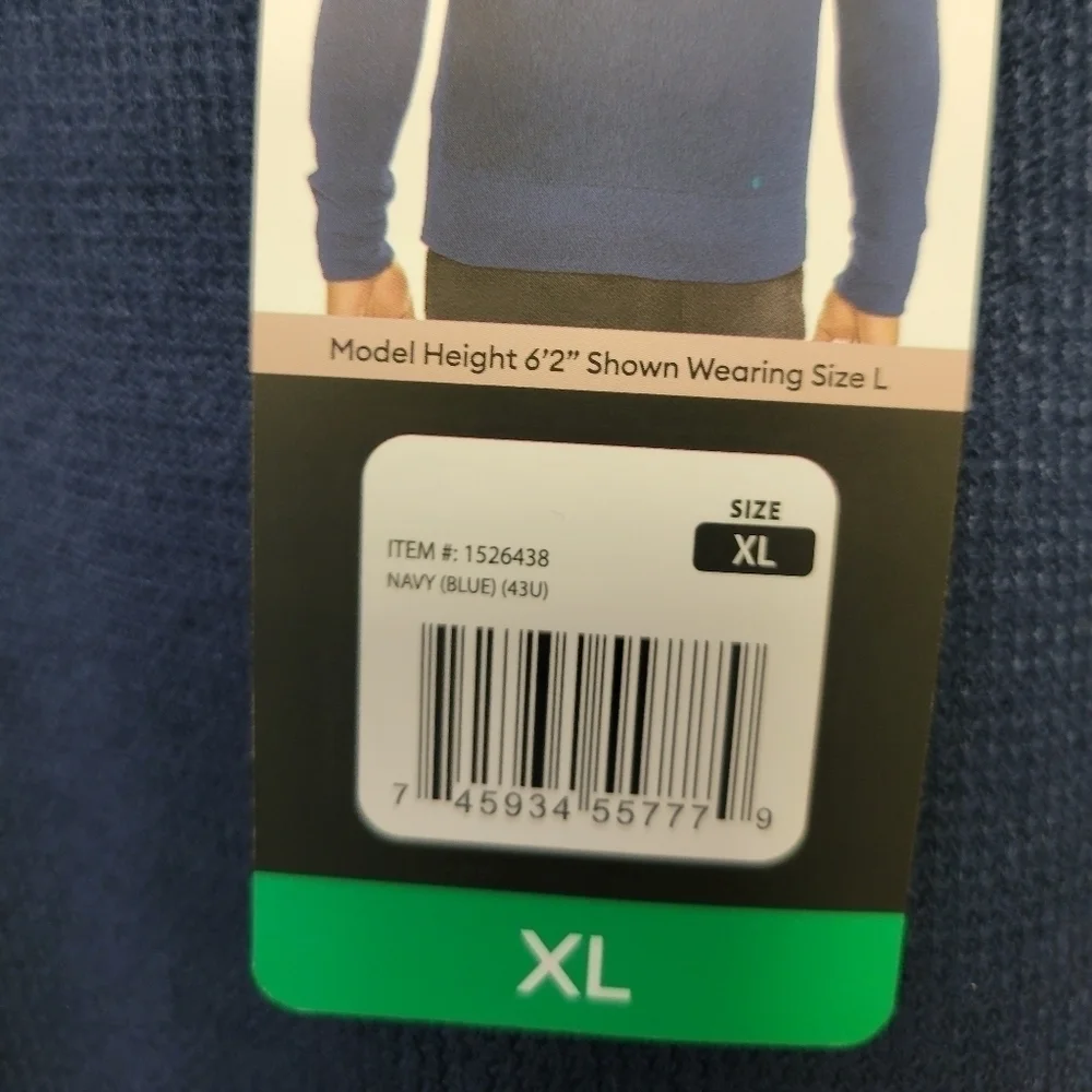 Banana Republic Waffle Knit Crew Neck Sweater Blue XL